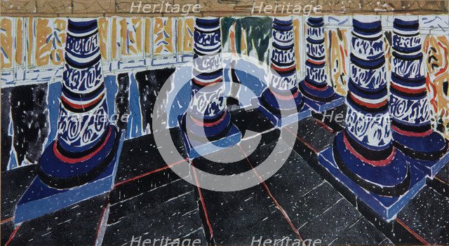 Stage design for the drama Phaedra (Phèdre) by Jean Racine, 1923. Artist: Bakst, Léon (1866-1924)