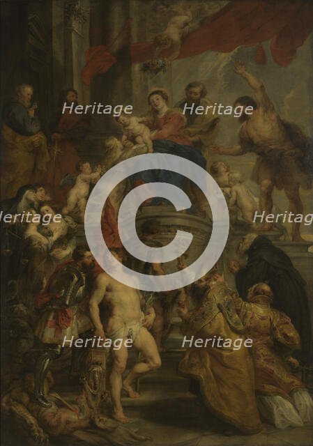 Enthroned Madonna Adored by Saints, c1628. Creator: Peter Paul Rubens.