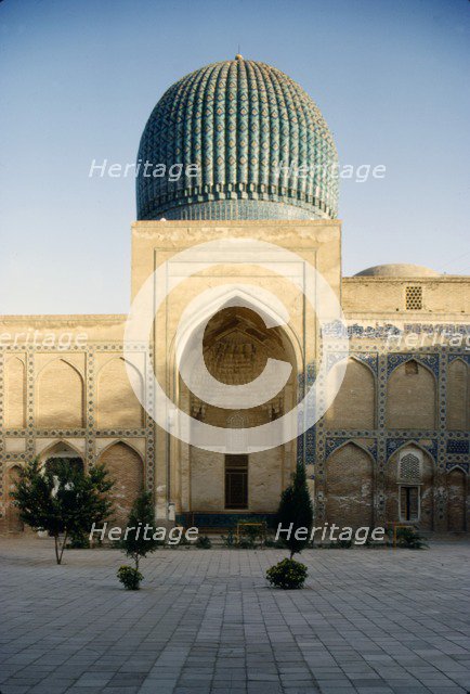 Timur's Tomb, (Tamberlaine), Gur-e-Amir Mausoleum, Samarkand, c20th century. Artists: CM Dixon, Unknown.