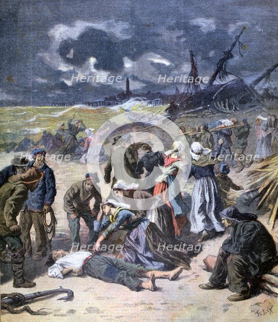 A Storm at Calais, France, 1893. Artist: Frederic Lix