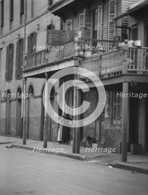 Dumaine Street, New Orleans, between 1920 and 1926. Creator: Arnold Genthe.