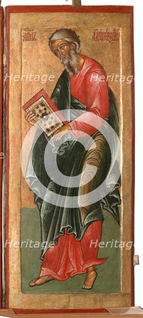 The Saint Apostle Andrew, 1645. Artist: Fomin, Terenty (active 1646–1670)