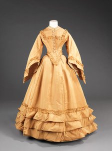 Wedding dress, American, 1851. Creator: Unknown.