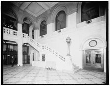 Stairway, first floor, Union Trust Building, Detroit, Mich., between 1900 and 1906. Creator: Unknown.
