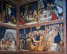Chapel of Saint Michael or 'day cell', 1346. Oil Paintings by Ferrer i Bassa in the Monastery of …