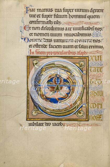 Decorated Initial E; Psalter, after 1205. Creator: Master of Ingeborg Psalter.