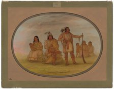 Osceola and Four Seminolee Indians, 1861/1869. Creator: George Catlin.