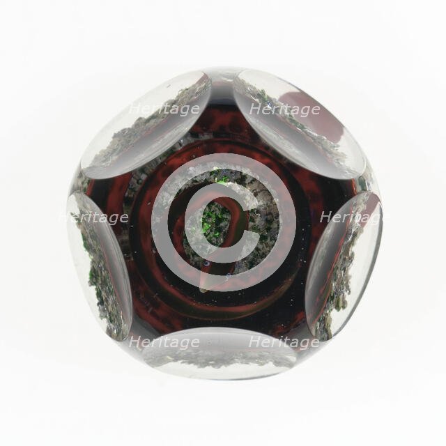 Paperweight, Baccarat, c. 1845-60. Creator: Baccarat Glasshouse.