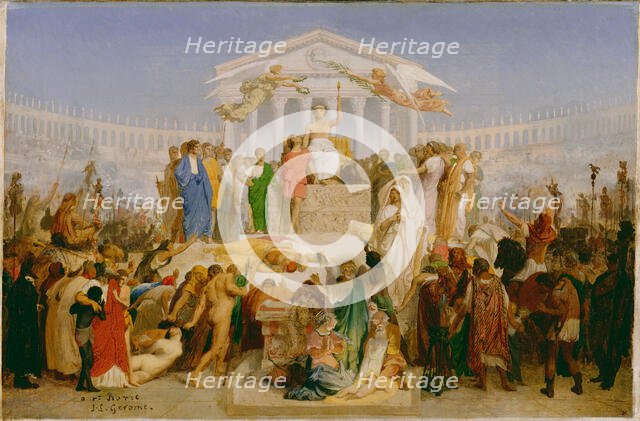 The Age of Augustus, the Birth of Christ, about 1852-1854. Creator: Jean-Leon Gerome.