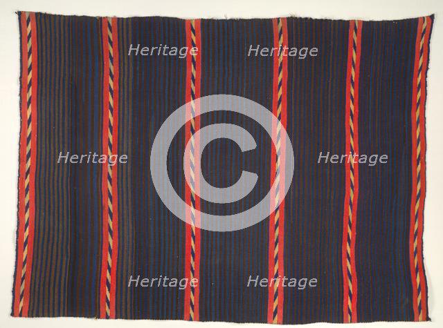 Wearing Blanket with Moki (Moqui) Stripes, 1865-1875. Creator: Unknown.