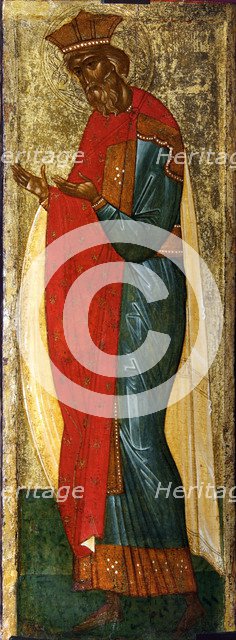 Saint Vladimir of Kiev, early 15th century. Creator: Russian icon.