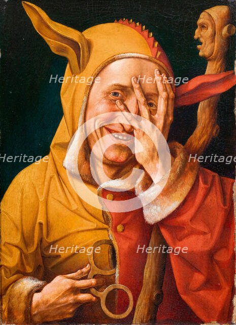 Portrait of a Fool, c.1550. Creator: Verbeeck, Frans (c. 1510-1570).