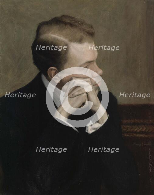 The Artist Fahle Basilier, 1904. Creator: Hugo Simberg.