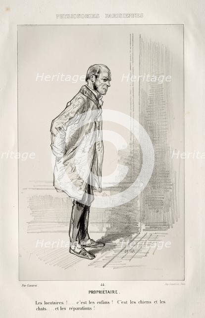Propriétaire. Creator: Paul Gavarni (French, 1804-1866).