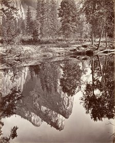 Mirror View of the Three Brothers, Yosemite, ca. 1872, printed ca. 1876. Creator: Attributed to Carleton E. Watkins.