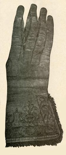 'Embroidered glove', c17th century, (1937). Creator: Unknown.