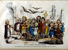 Juan Prim i Prats  (1814 - 1870), Spanish general, politician and president, political caricature…