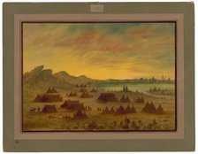 An Apachee Village, 1855/1869. Creator: George Catlin.