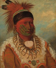 The White Cloud, Head Chief of the Iowas, 1844/1845. Creator: George Catlin.