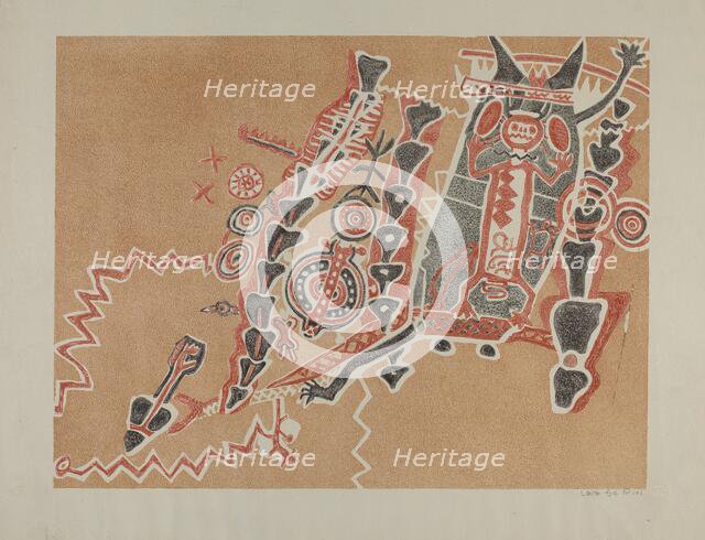 Petroglyphs, 1935/1942. Creator: Lala Eve Rivol.