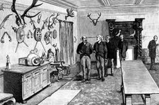 The Forth Bridge: room for the Prince of Wales and the royal party, 1890. Creator: Unknown.