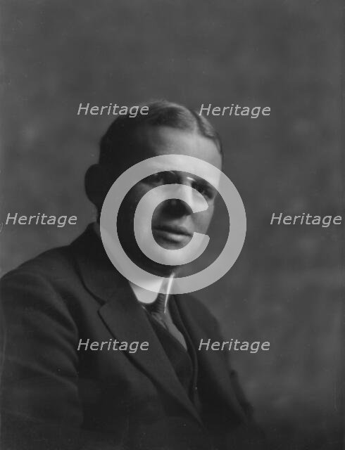 Hall, C.L., Captain, portrait photograph, 1917. Creator: Arnold Genthe.