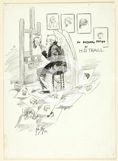 Study for Cover, 1892. Creator: Philip William May.