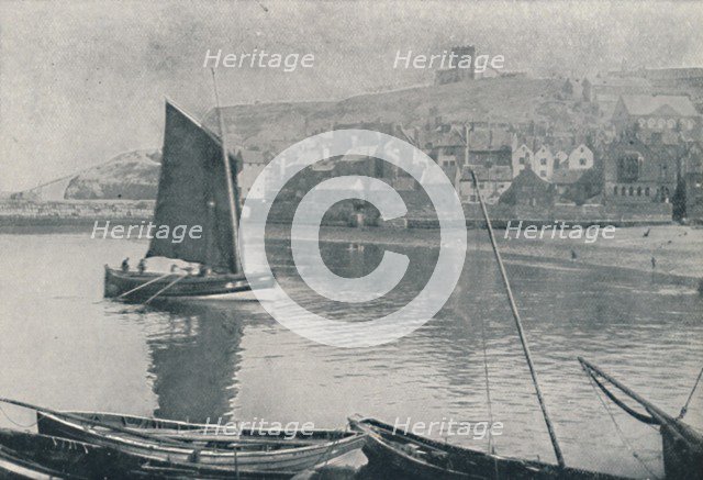 'Whitby Harbour', 1910. Artist: Photochrom Co Ltd of London.