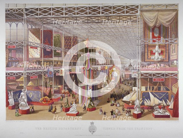 The Great Exhibition, Hyde Park, Westminster, London, 1851.                                      Artist: William Simpson
