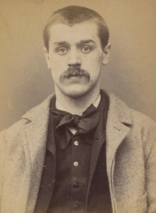 Leleu. Victor, Louis. 29 ans, né le 19/10/64 à Arras (Pas-de-Calais). Anarchiste. 9/1/94., 1894. Creator: Alphonse Bertillon.