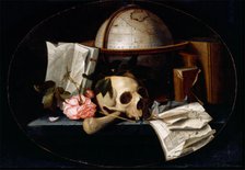 Vanitas Still Life, c1655. Creator: Johannes Borman.