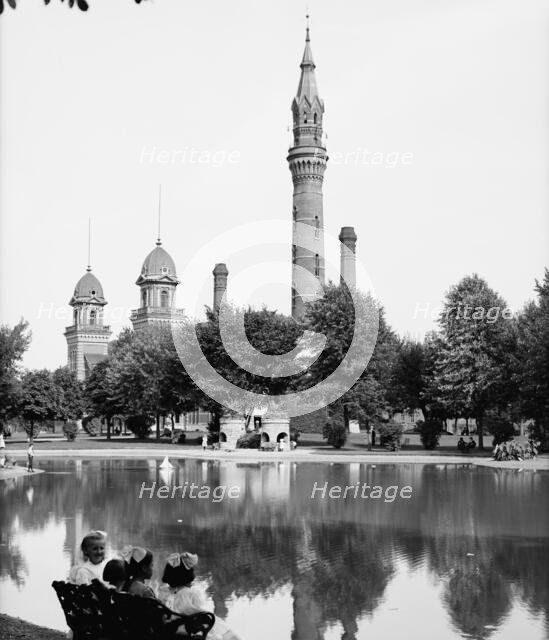 Water tower, Water Works Park, Detroit, Mich., between 1900 and 1910. Creator: Unknown.