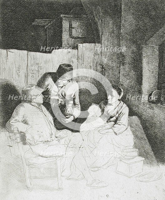 The Mother Seated in an Inn, 17th century. Creator: Cornelis Bega.