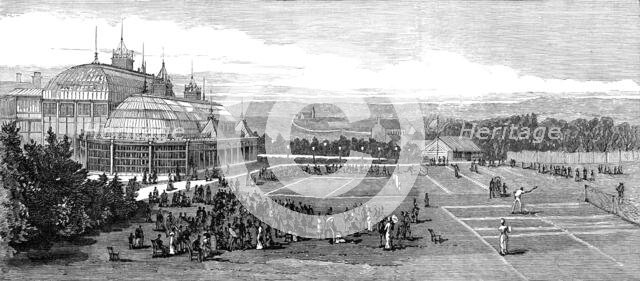 The Devonshire Park Lawn Tennis Ground, Eastbourne, 1881. Creator: Unknown.