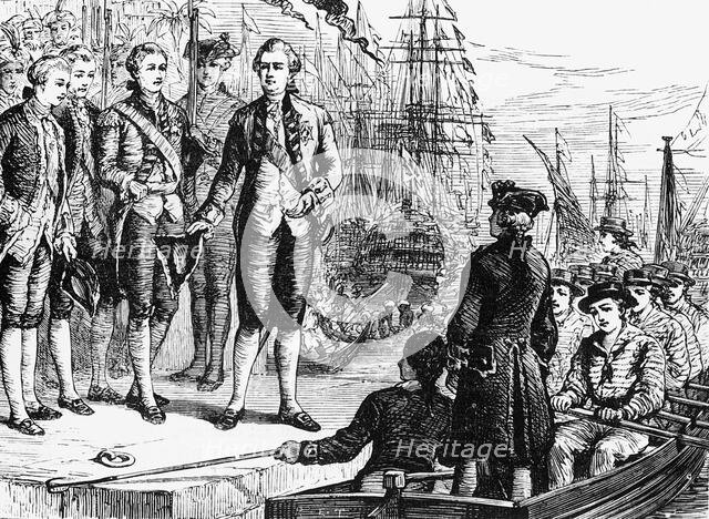 'Clive Departing from India', c1891. Creator: James Grant.