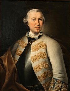 Portrait of Count Karl von Sievers (1710-1774), 1755. Creator: Pfandzelt, Lucas Conrad (1716-1786).