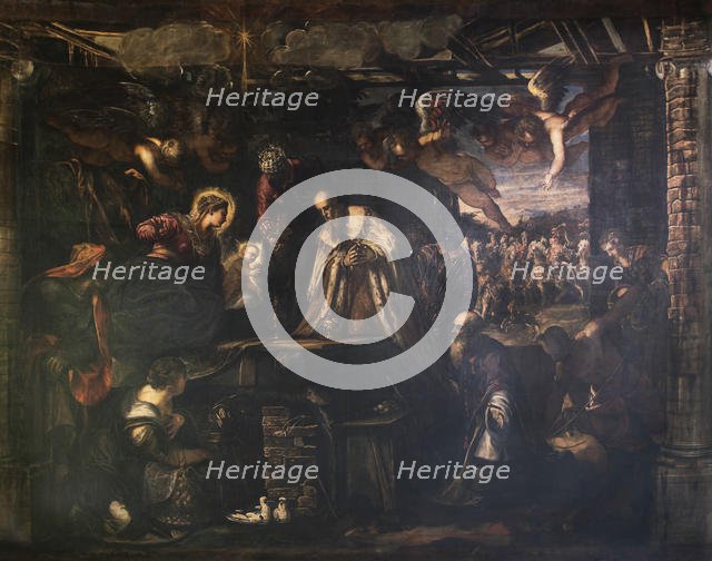 The Adoration of the Magi, 1582. Creator: Tintoretto, Jacopo (1518-1594).