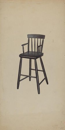 High Chair, 1938. Creator: Michael Riccitelli.