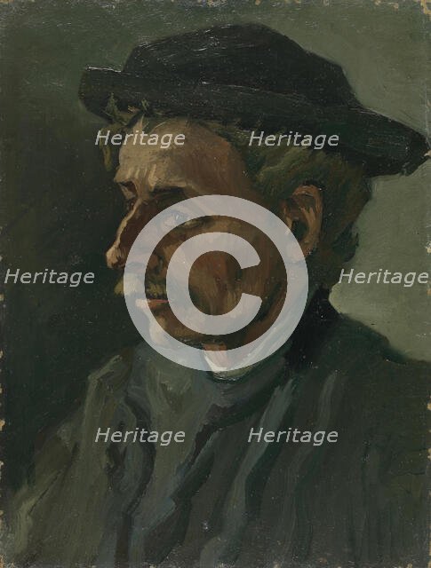 Head of a Man, 1885. Creator: Gogh, Vincent, van (1853-1890).