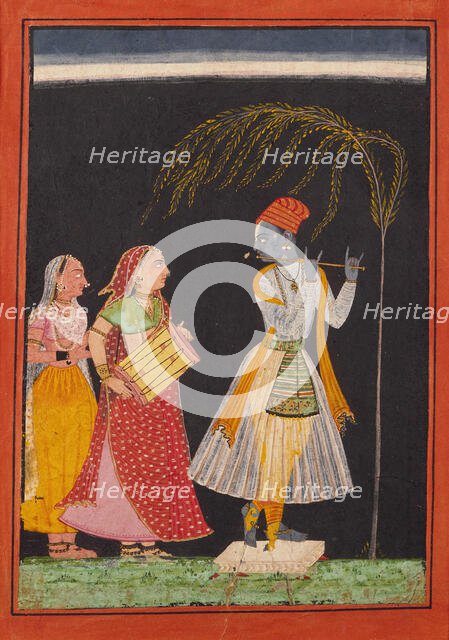 Lahula Ragaputra, Son of Dipak Raga, Folio from a Ragamala (Garland of Melodies), c1685-c1690. Creator: Unknown.