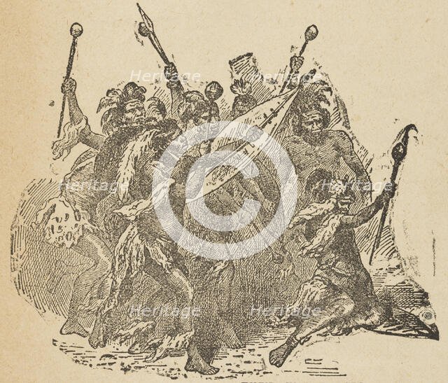 Farini's Friendly Zulus, 1880. Creator: Unknown.