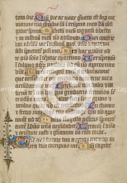 Decorated Text Page, about 1480-1490. Creator: Unknown.