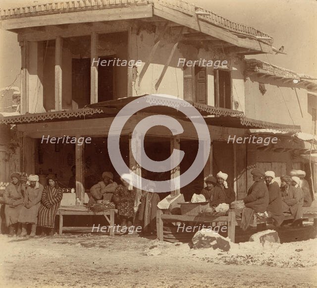 Tea room, Samarkand, between 1905 and 1915. Creator: Sergey Mikhaylovich Prokudin-Gorsky.