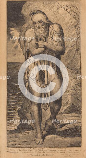 Joseph of Arimathea Among the Rocks of Albion, c. 1803/1810. Creator: William Blake.
