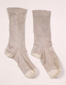 Wedding socks, American, 1851. Creator: Unknown.