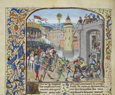 The Battle of Caen in 1346, ca 1470-1475. Creator: Liédet, Loyset (1420-1479).