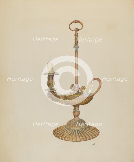 Candle Holder, c. 1940. Creator: Joseph L. Boyd.