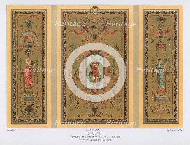 Boudoir, Rue de Solferino, Paris, 19th century.Artist: Daumont