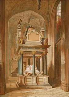 'Tomb of Queen Elizabeth. - Westminster Abbey', c1845, (1864). Artist: Unknown.