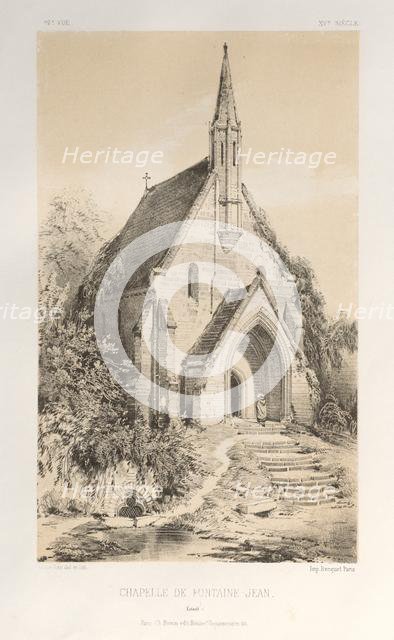 ...Pl.22, Chapelle de Fontaine-Jean (Loiret), published 1860. Creator: Victor Petit (French, 1817-1874).